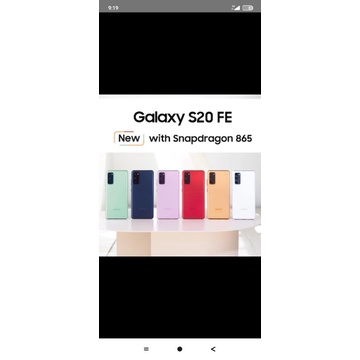 samsung s20fe 8/128 lavender