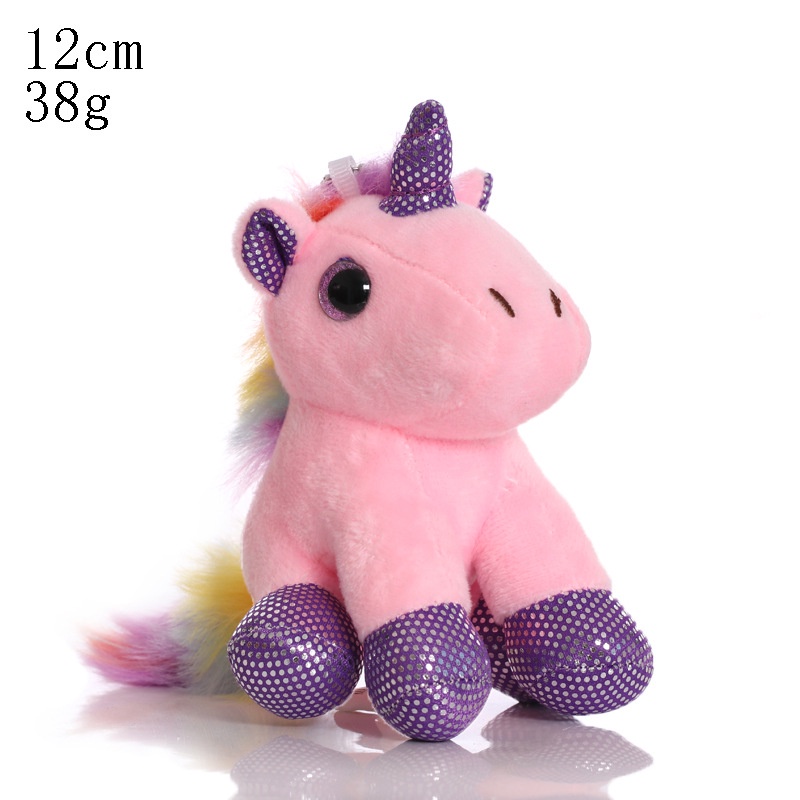 1pc Gantungan Kunci Boneka Unicorn Bahan Plush Aneka Warna Untuk Anak / Dewasa