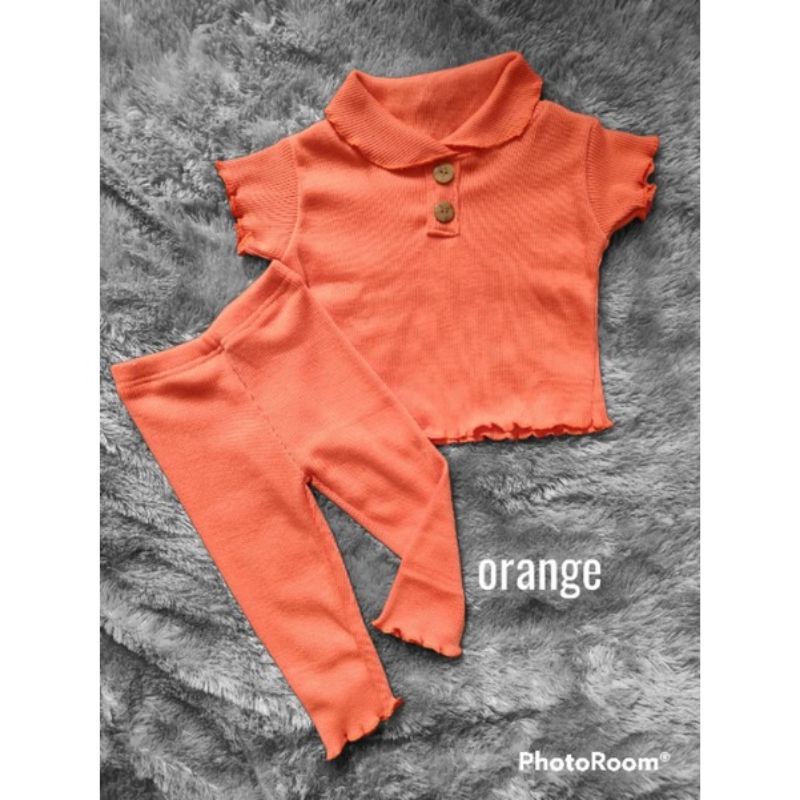 SETELAN ANAK / SETELAN CURLY tee/ RIB RAJUT TEBAL ADEM /ONESET ANAK  ECER GROSIR