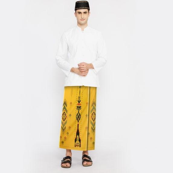 RDD.18Oc22н– SARUNG ATLAS IDAMAN HARMONI 555 MOTIF SARUNG BHS SJE YELLOW