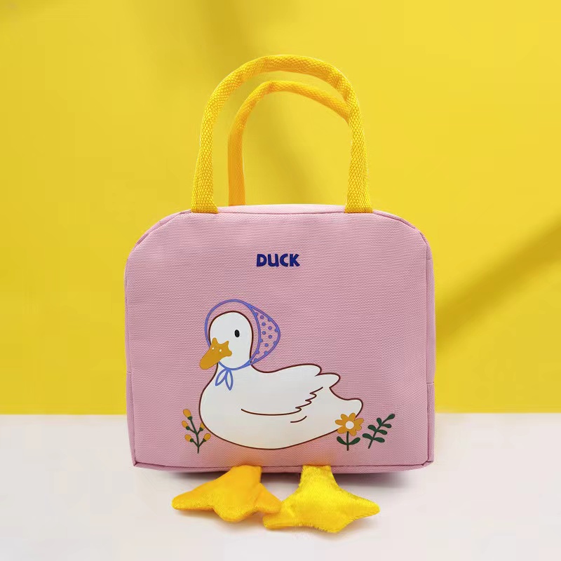 Lunch Bag Duck / Tas Bekal Waterproof Tahan Panas Dan Dingin Motif Bebek