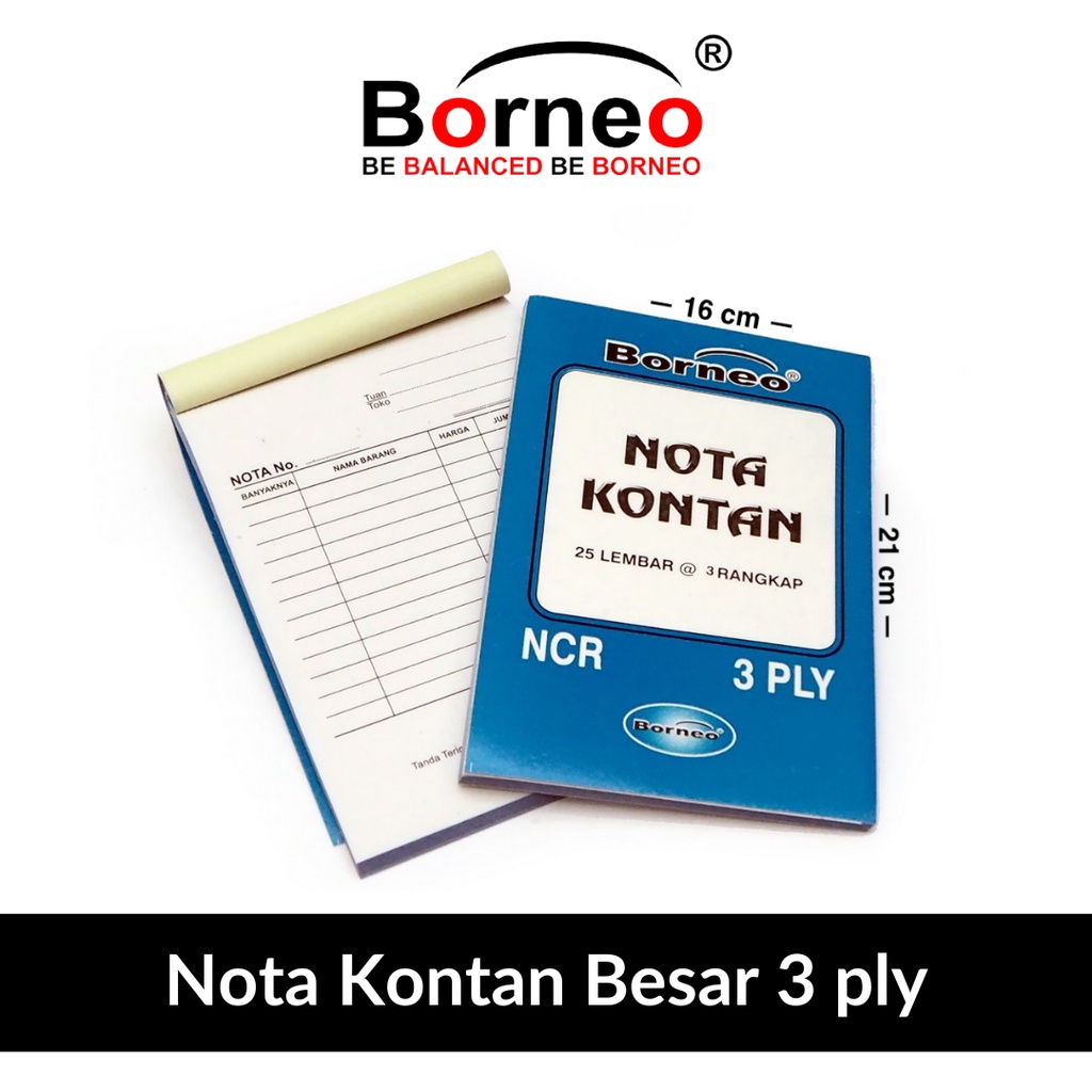

Nota Kontan Besar - 3 Ply (25 Lbr)