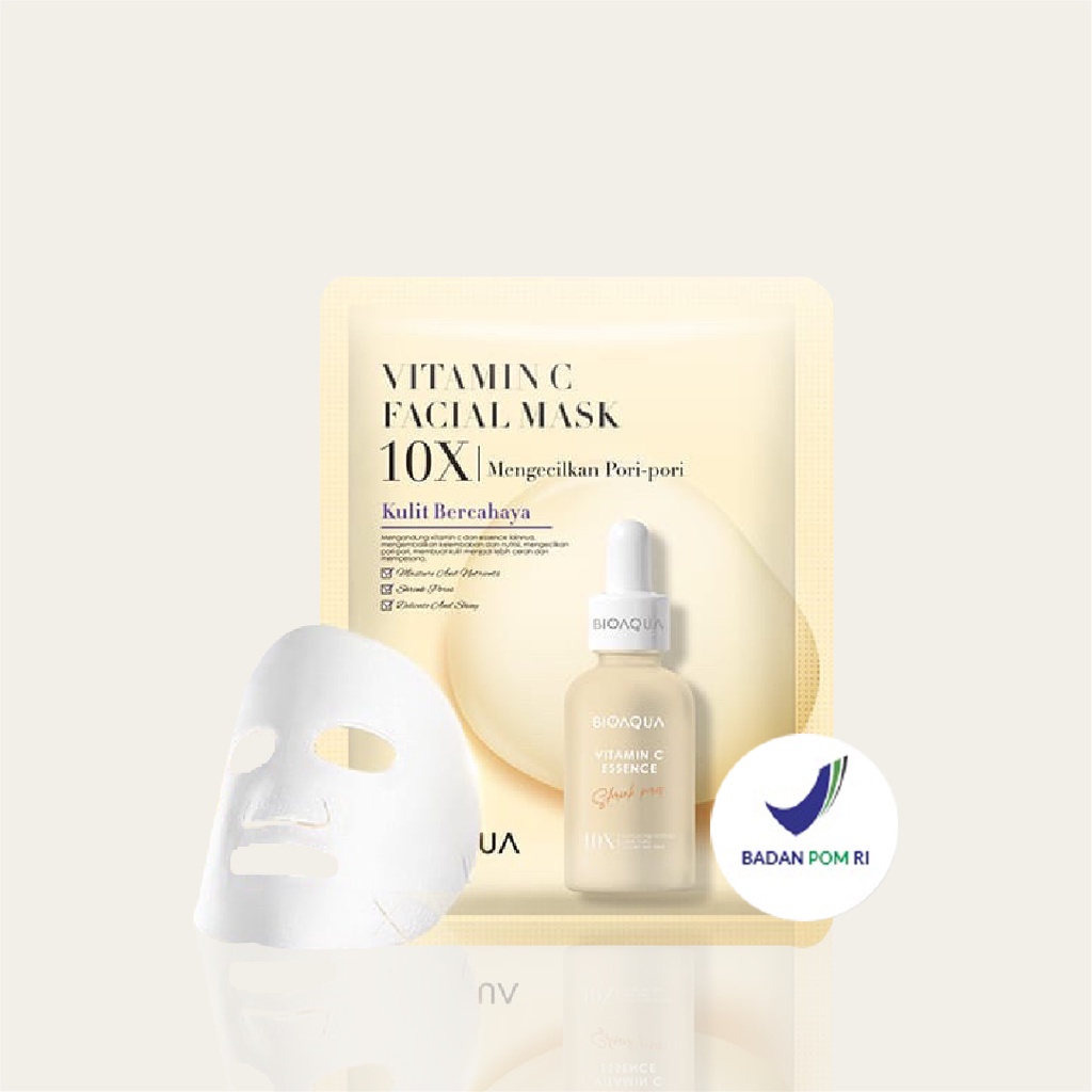 ⭐️ Beauty Expert ⭐️ BIOAQUA Sheet mask 10X The Effect masker wajah Whitening | BIOAQUA Daily Face Mask Powder 20g -  Sheet Mask Peel Off