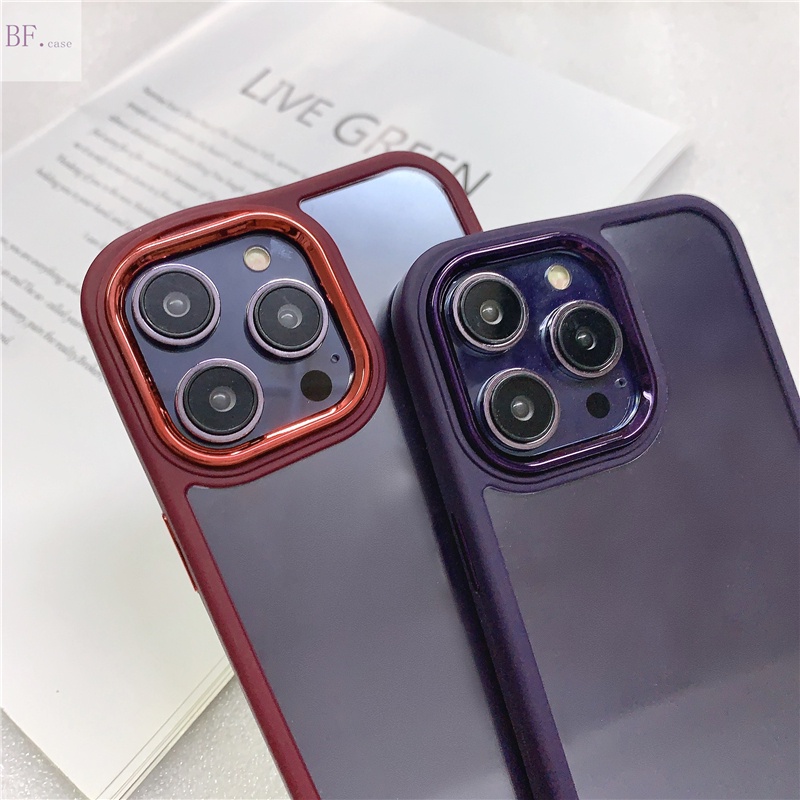 Case Pelindung Lensa Bahan Akrilik Transparan Untuk Iphone 14 13 12 11 Pro Max X XR XSMAX 6 7 8 Plus