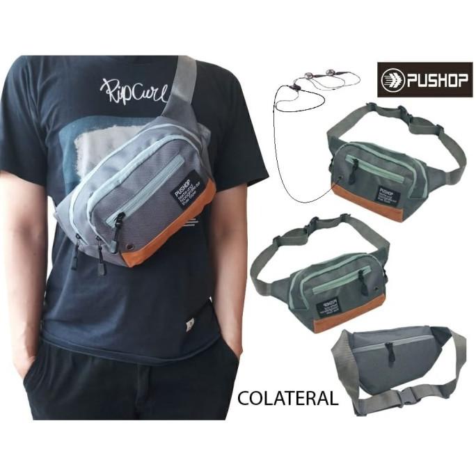 Tas HP Pinggang Pria wanita slempang waistbag outdoor original dompet