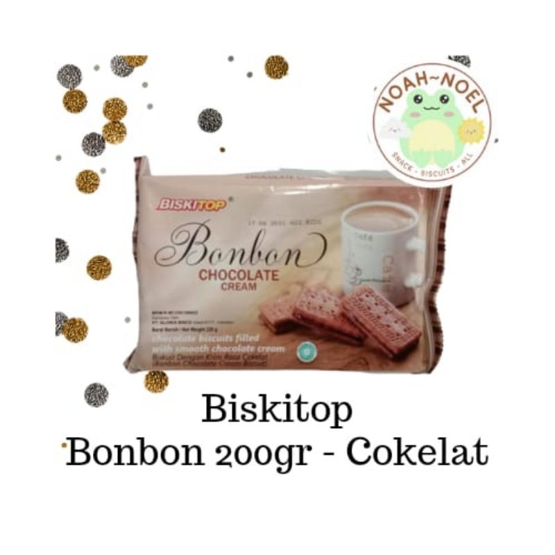 

NN - BISKITOP Bonbon 200gr Biskuit Cream Sandwich isi Cokelat Durian Cemilan anak dewasa