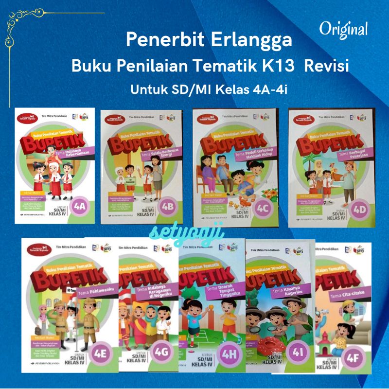 Bupetik Kelas 4A B C D E F G H I SD/Mi K13 Erlangga