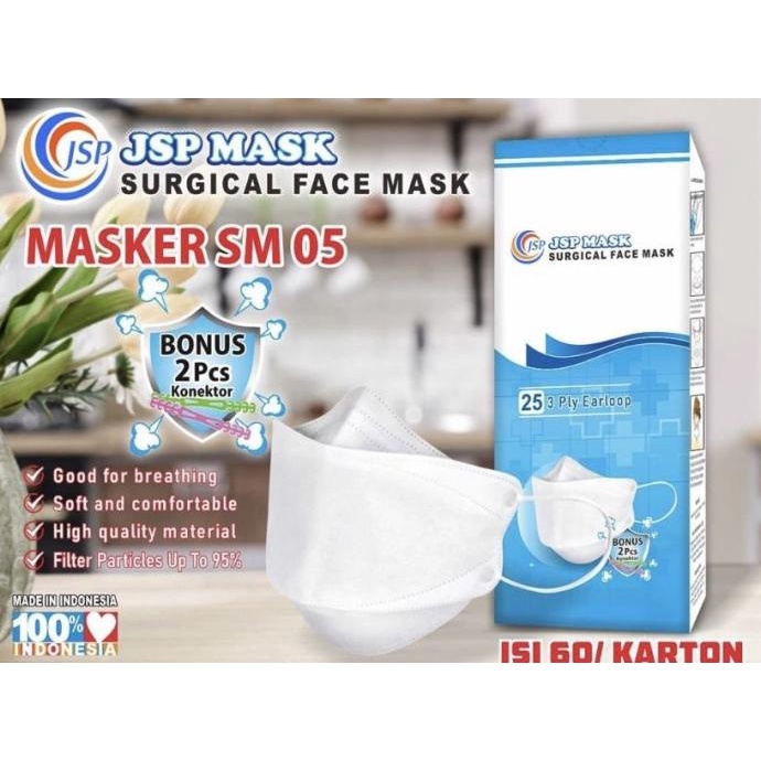 Masker JSP SM 05/Masker Medis 3Ply/Masker KF94 isi 25Pcs 88-mainananakkecil2 Diminati Banget