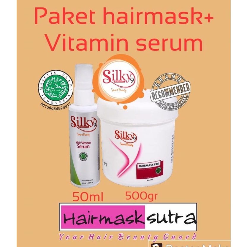 SILKY Hair Mask PRO 500gr+Hair Vitamin Serum