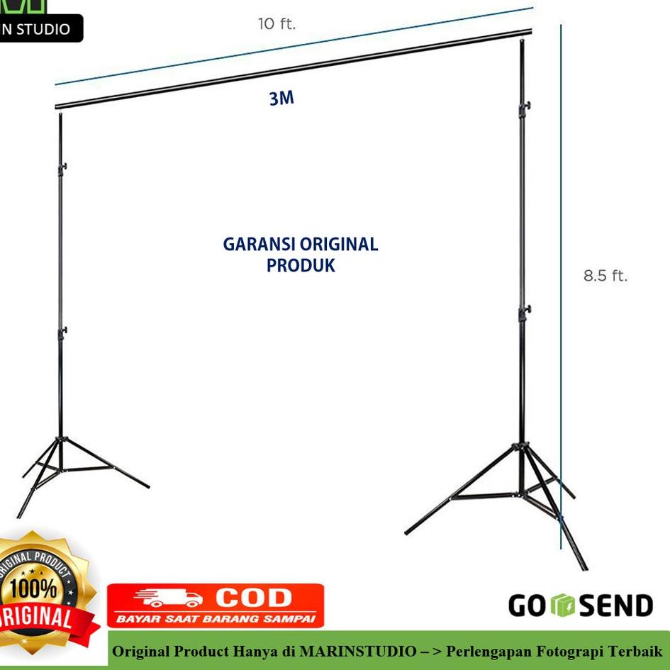 Get Promo Bracket Stand 2x3M Backdrop Stand Bracket Foto Studio Besi Tiang Penyangga Dekorasi Bunga Background