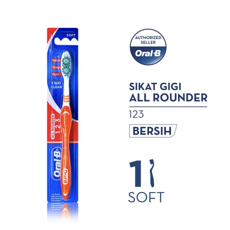 Oral-B Sikat Gigi All Rounder 123 Soft - 1 Pcs