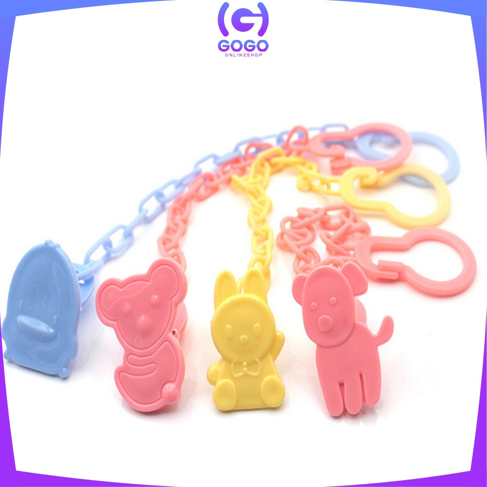 GOGO-C43 Tali Gantungan Empeng Baby / Klip Rantai Penjepit Dot Bayi / Teether Clipper Pacifier Holder