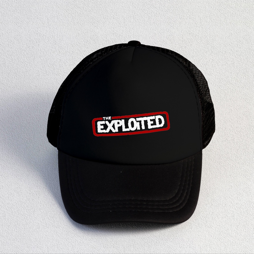 The Exploited | Trucker Hat Best Seller | Topi Pria | Topi | Trucker | Topi Band | Baseball | Band | Topi Jaring | Topi Sablon | Head Studio