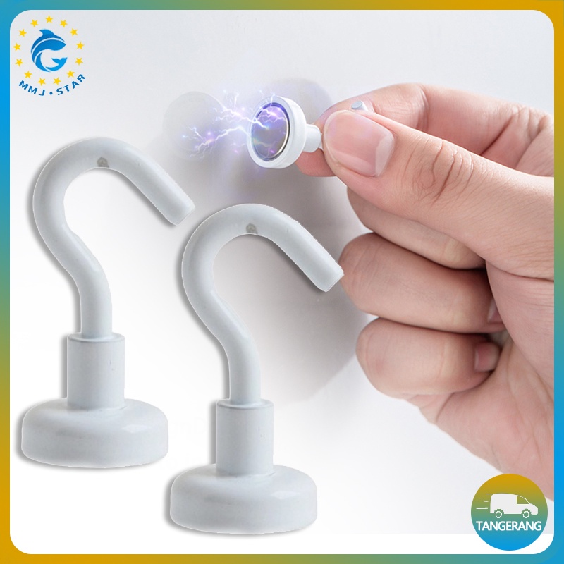 【2 pcs】Magnetic Hooks Hangers/Strong Magnetic Hooks For Home/Hook Magnet/Gantungan Magnet