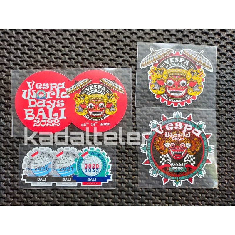 sticker VWD vespa world days Bali 2022 good quality