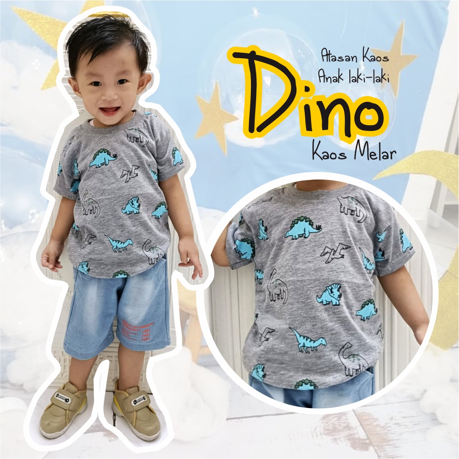 Atasan Kaos Murah Anak Laki-laki Dino CF Kids