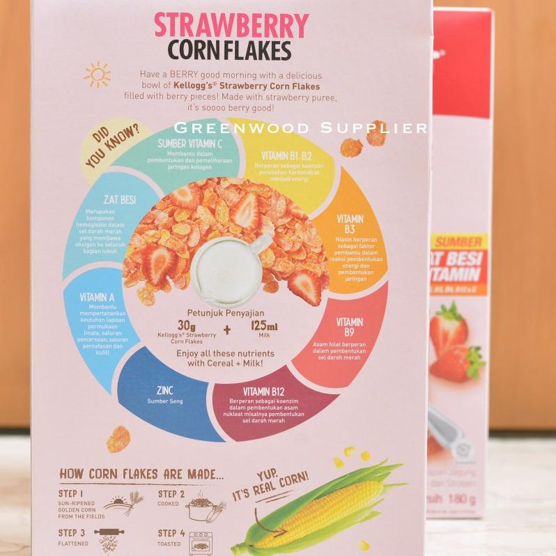 

10.10 ✨SALE✨ [FRUIT SERIES] Kelloggs Strawberry Corn Flakes - 180G 