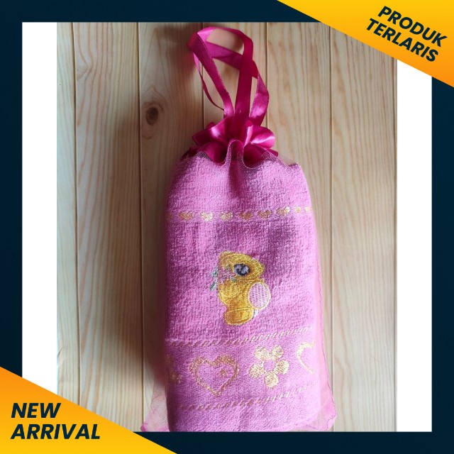 Kantong Tile 16x25cm Sarung Tas Serut Souvenir Handuk Sport Olahraga Leher 30x70