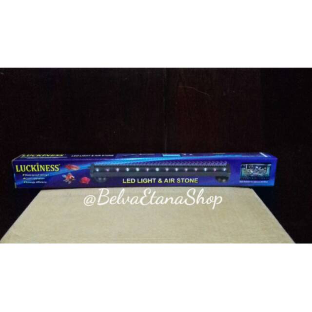 Lampu Led Celup 30cm Putih Biru Lampu Aquarium Luckiness D35