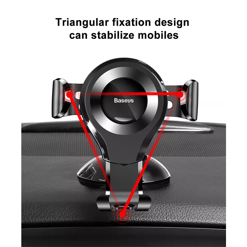 Phone Holder Car  Baseus Penyangga Hp Mobil  Universal Osculum Gravity Mount Holder Mobil