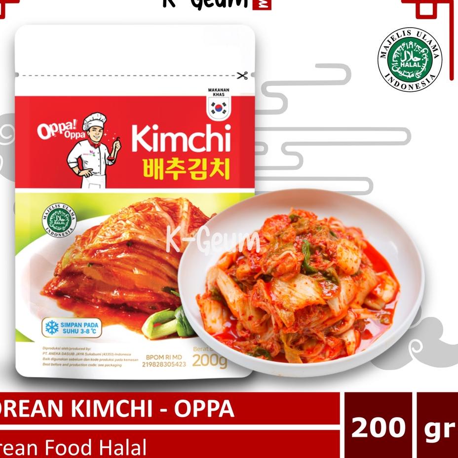 

KODEN3z3Y--OPPA Kimchi Korea | Kimchi Sawi Fresh | Kimchi Halal 200 gram