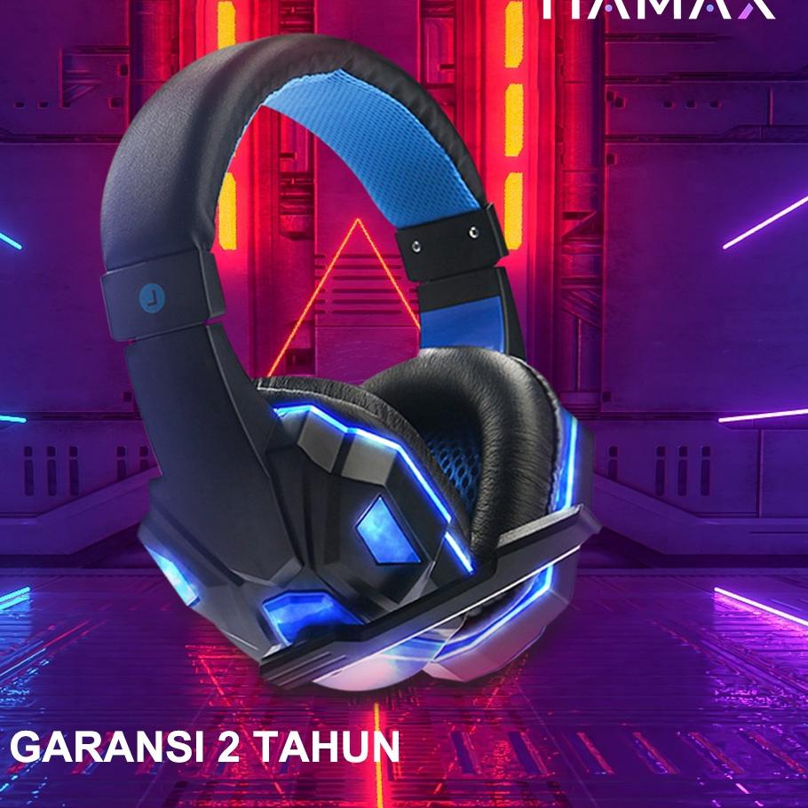Terbaik Headphone Gaming Microphone LED Headset Gaming Super Bass For Computer Laptop