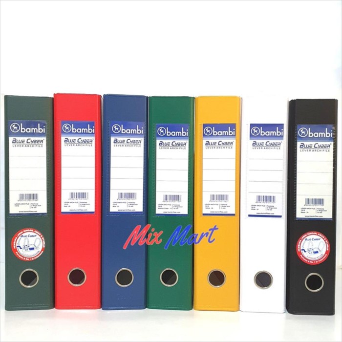 

Kertas Binder Bambi 1010 Folio 75 Mm Folio. 2 Ring Arch File. Colour