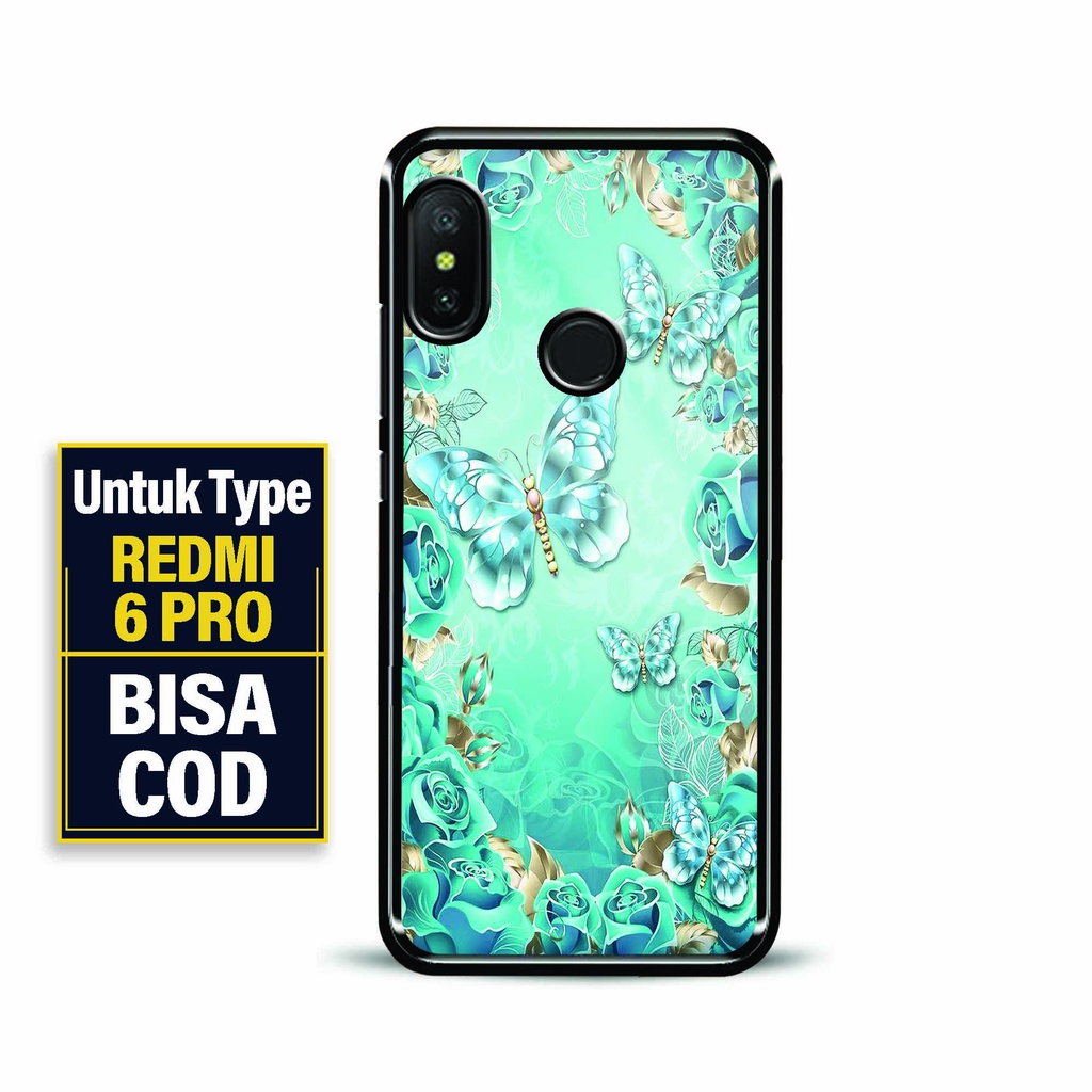 Case Glossy Premium Redmi 6 Pro - 2D Glossy Redmi 6 Pro - Fashion Motif [ Dream Buterfly 2 ] Redmi 6