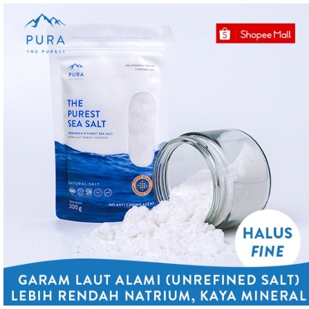 PURA PUREST SEA SALT 300 GR - GARAM LAUT NATURAL garam mpasi / himalayan salt