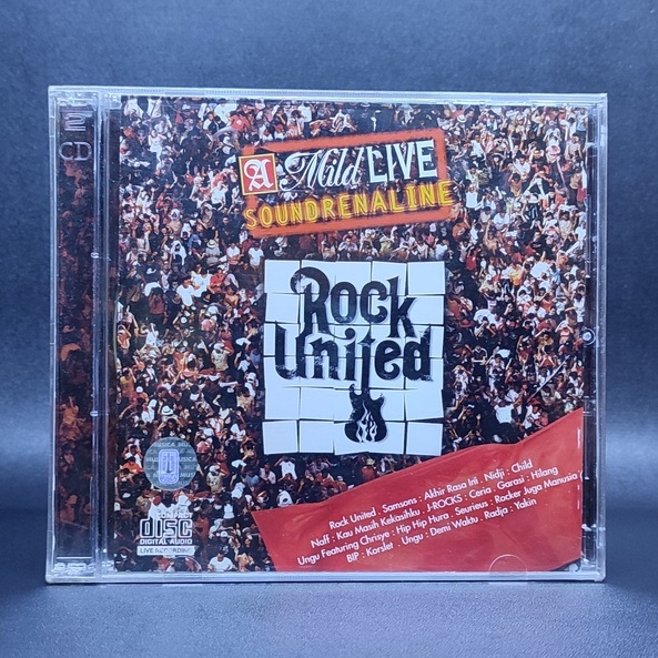 CD A MILD LIVE SOUNDRENALINE ROCK UNITED 2006 NAFF J-ROCKS SEURIEUS GARASI BAND SAMSONS RADJA