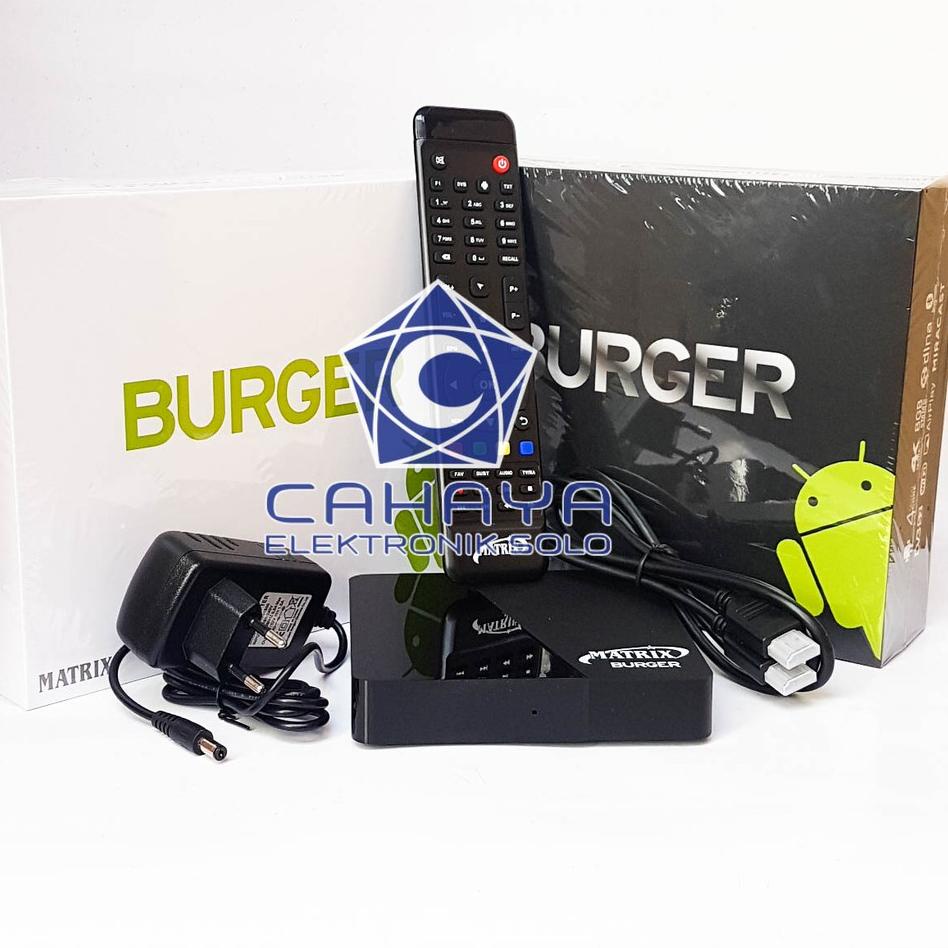Pusat Populer Receiver Parabola Android Matrix Burger HD 4k 2018 Smart TV C Ku Band