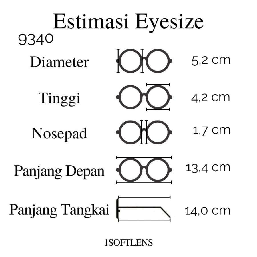 PAKET KACAMATA FRAME + LENSA TYPE 9340