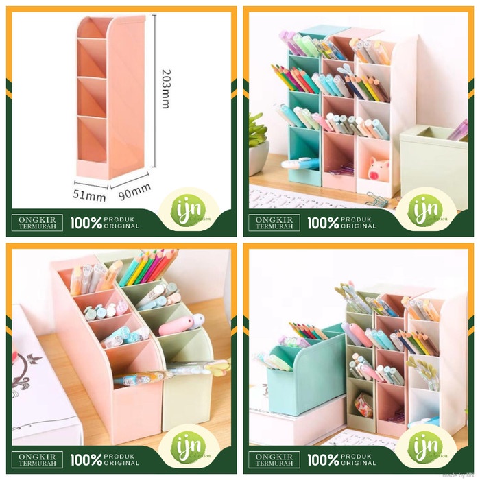 

Stationery Pen Holder Rak Tempat Alat Tulis 4 Slotkotak