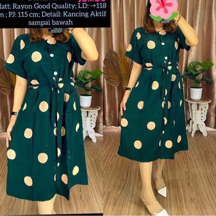 Terbaru Daster rayon adem Andin firall motif polkadot