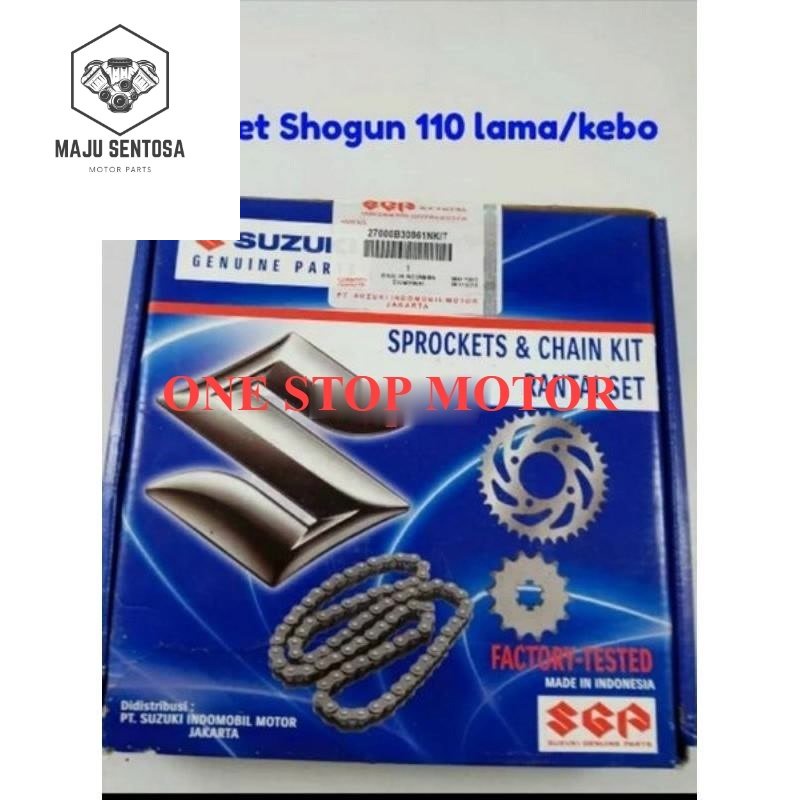 Gear set Shogun 110 lama kebo Gir paket ASLI Suzuki ORIGINAL sparepart motor