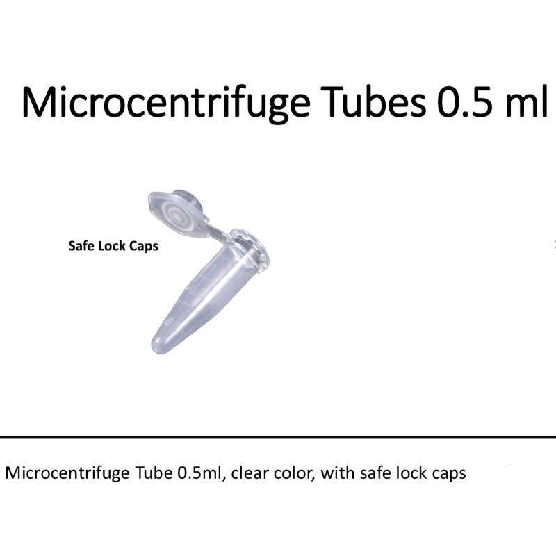 Jual Microcentrifuge Tubes 0,5 ml Microtube Conical Micro Centrifuge ...