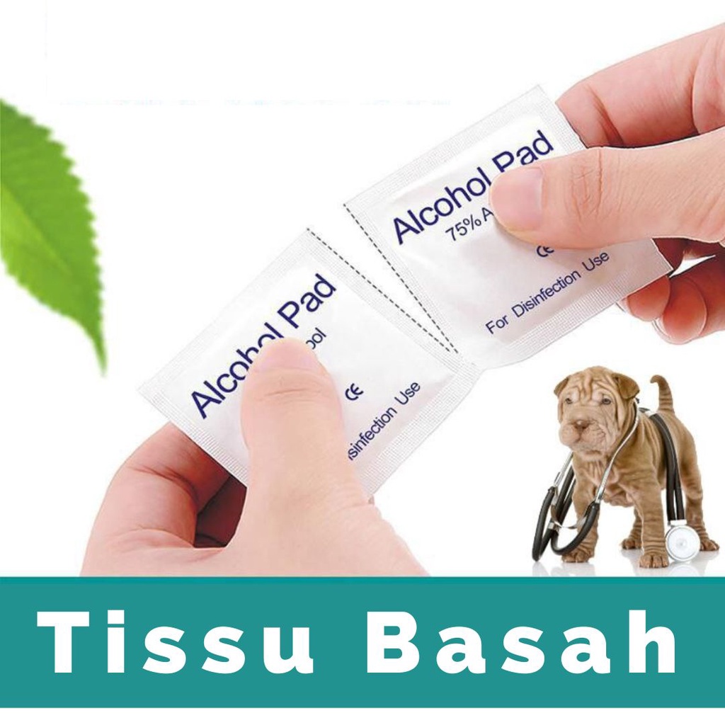 TISU EYE &amp; EAR WIPES Grooming Hewan Murah Handuk Tissue Tissu Wipe Perawatan FEZONE