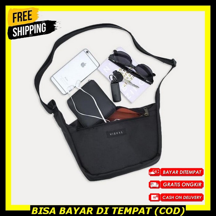 Tas Selempang Pria Terbaru 2022 Tas Kecil Anti Air Sling Bag Distro Original Slempang Canvas Kanvas 