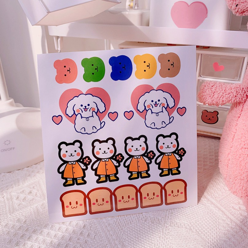 FYGALERYSURABAYA HL0126 Stiker Jurnal Set Motif  Sticker Diary Planner Book Aesthetic