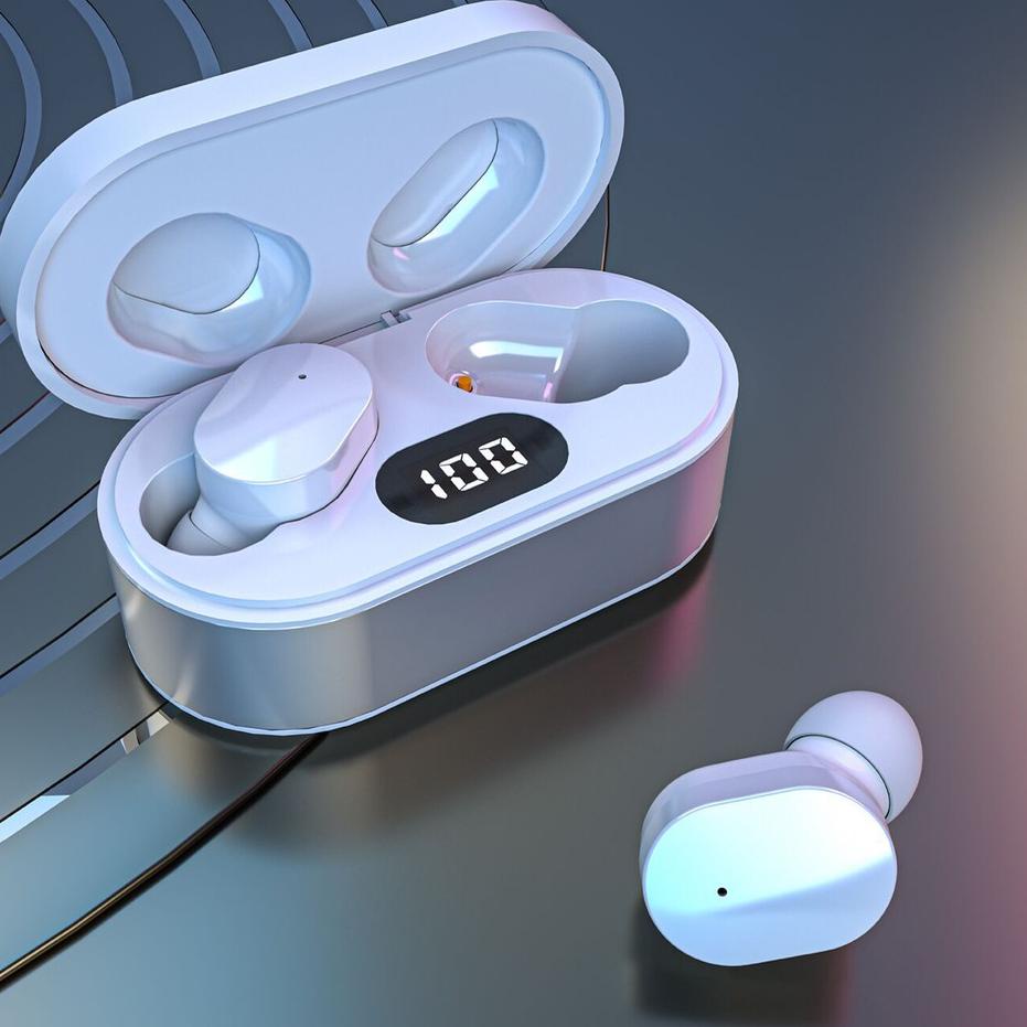 Sale Terbatas Headset bluetooth nirkabel mini in-ear touch kecil TWS headset bluetooth nirkabel E8S