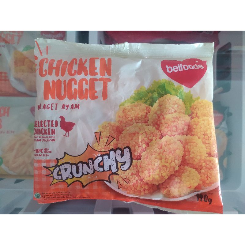 

Belfoods Naget Ayam Crunchy 140g ,naget