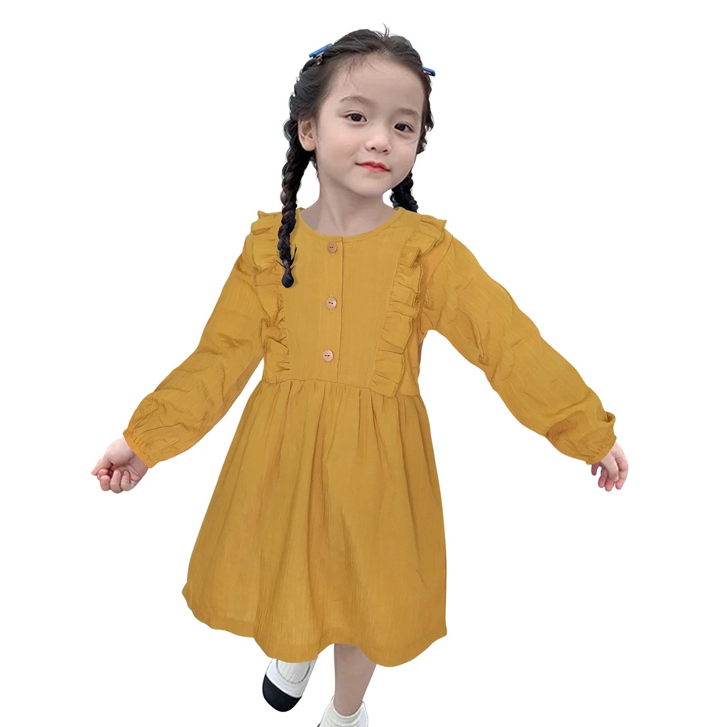 Tunik Dress Rayon Crinkle Anak Perempuan Kualitas Import Usia Baby Sampai Anak Usia 8 Tahun Oletha K