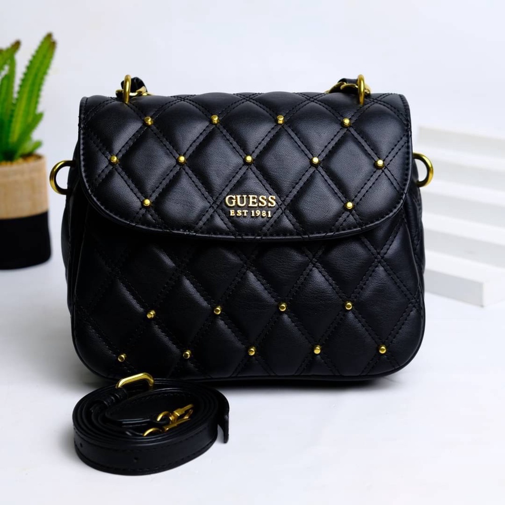 TAS WANITA SELEMPANG GS QUILTED SLING BAG GS206 PREMIUM IMPORT