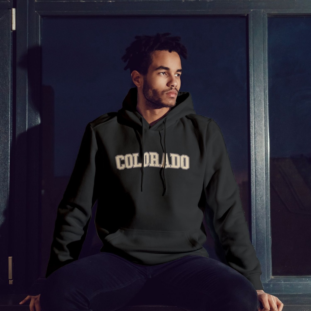 Hoodie Colorado Black Premium Quality