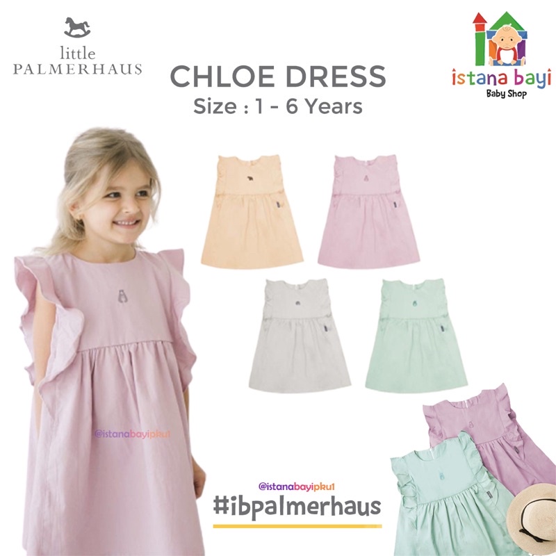 Little Palmerhaus Warm Hearts Chloe Dress / Dress Anak Perempuan