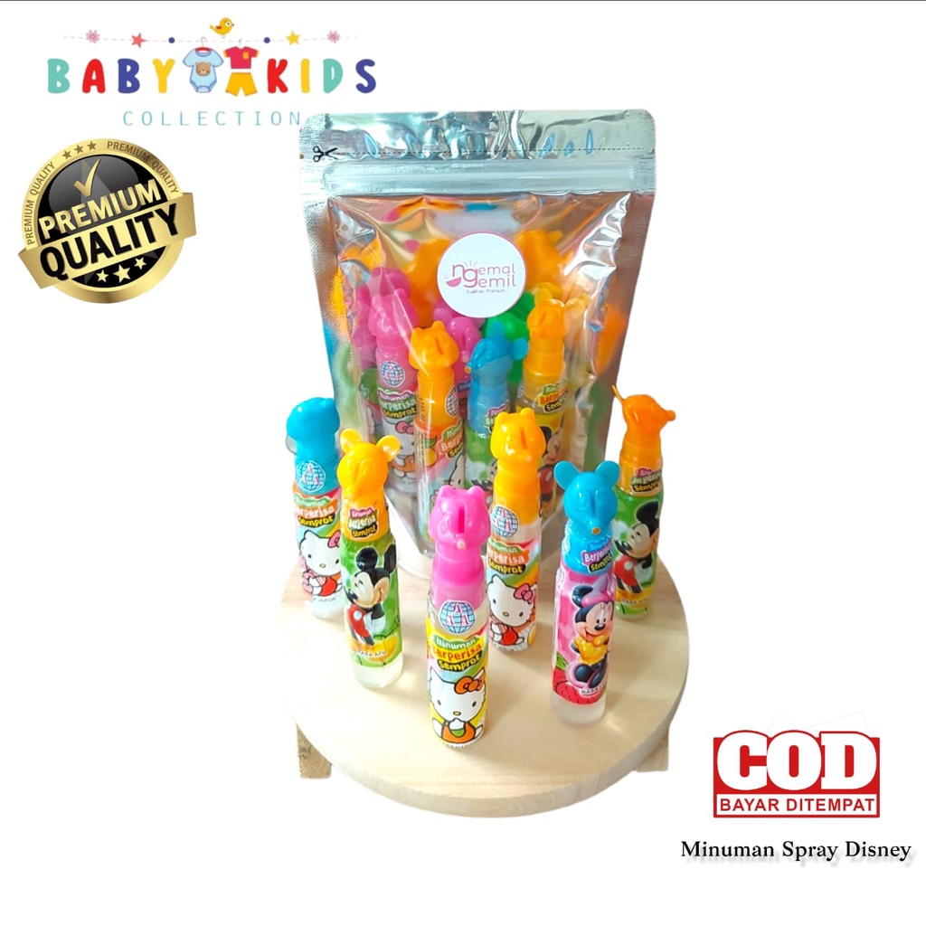 

Minuman Spray Disney Series Aneka Rasa Buah 2in1 Kualitas Premium