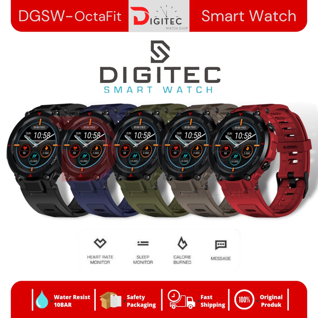 Jam Tangan DIGITEC Smart Watch DG-SW-OctaFit/DGSW OctaFit/SW OctaFit/Smart Watch Digitec OctaFit Oro
