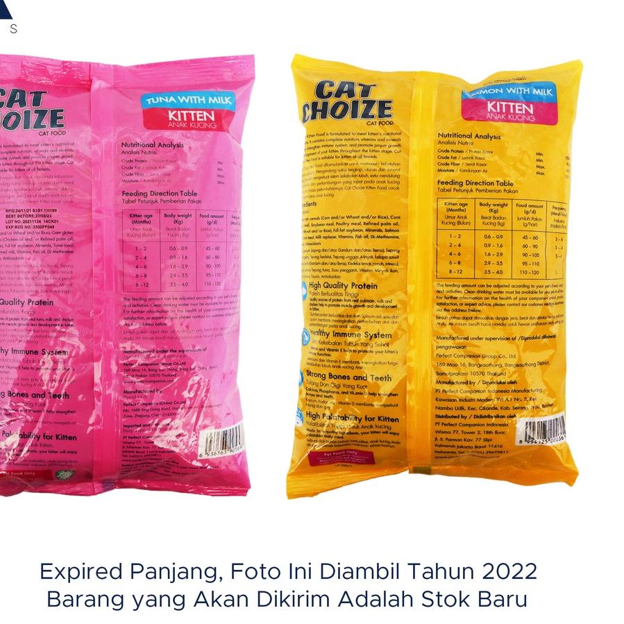 Penawaran CAT CHOIZE KITTEN Pakan-Makanan-Cat Food Anak Kucing Kering Rasa Tuna-Salmon With Milk Cat