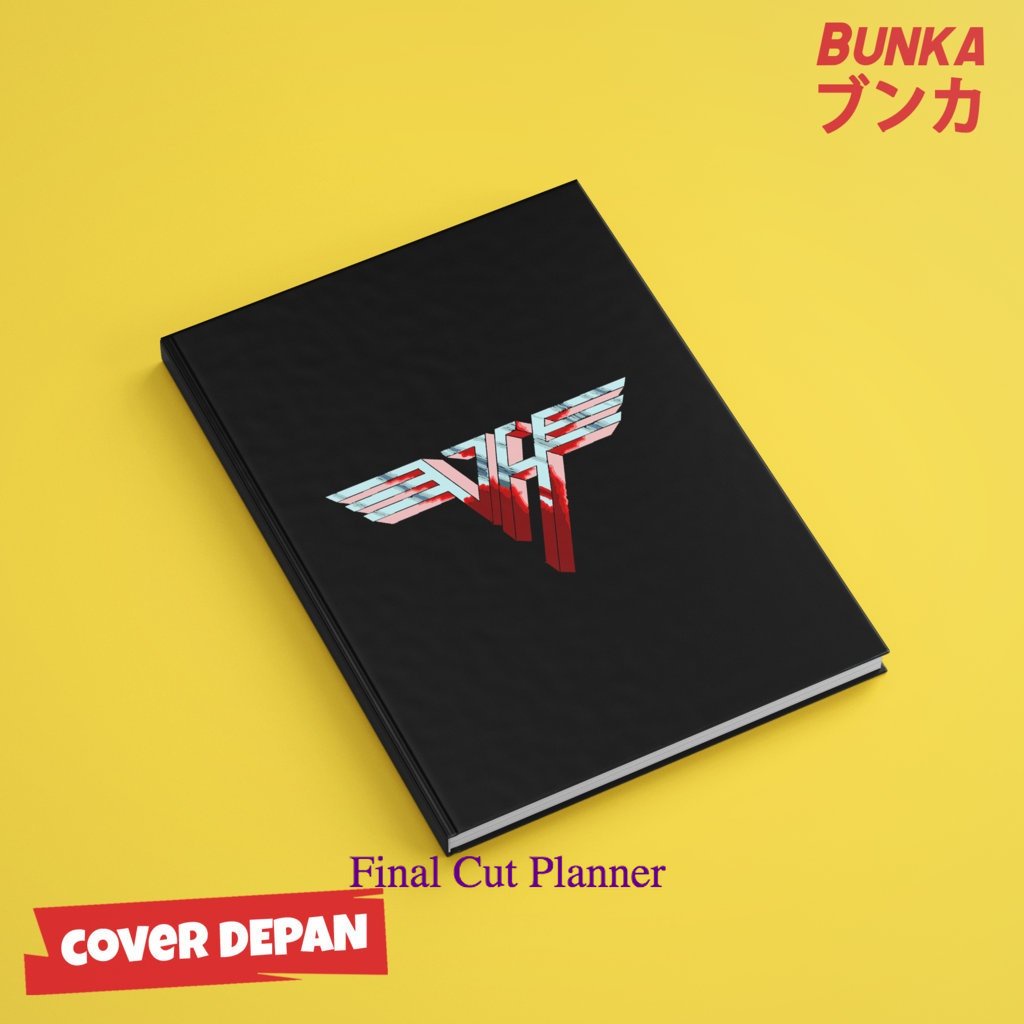 

Notebook 80's Band Van Hallen Logo Hardcover A5 Buku Tulis Catatan Notes Agenda Planner Jurnal .