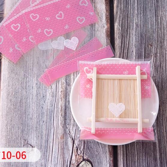 

Plastik Seal Opp Serbaguna Kue Cookies Snack Accessories Motif 10*10B - S HATI MERCI